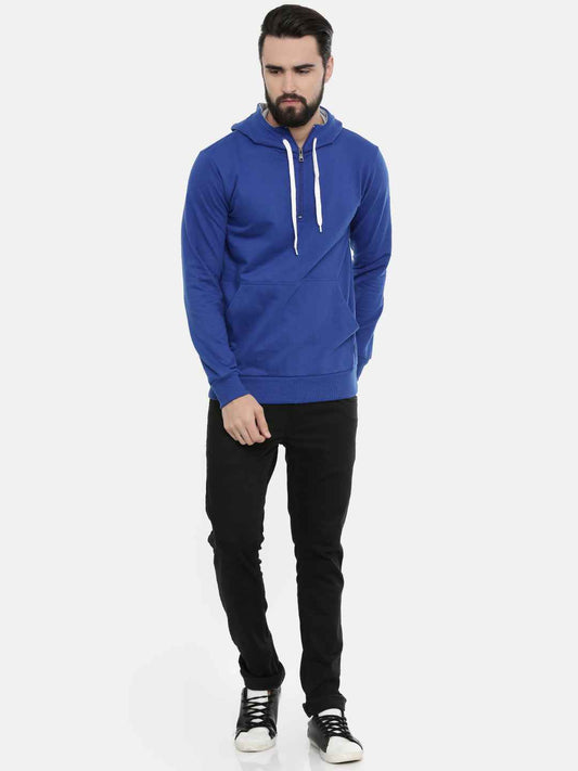 Unsully Men's Half Zip Hooded Sweatshirt