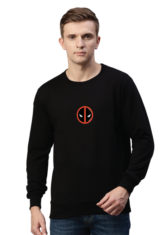 Black Superhero Printed sweatshirt