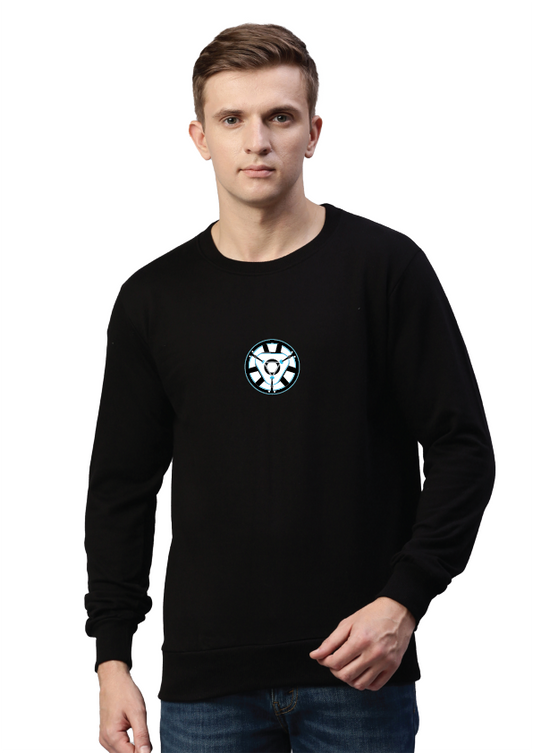 Black Superhero Printed sweatshirt