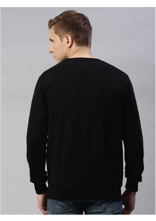 Black Superhero Printed sweatshirt