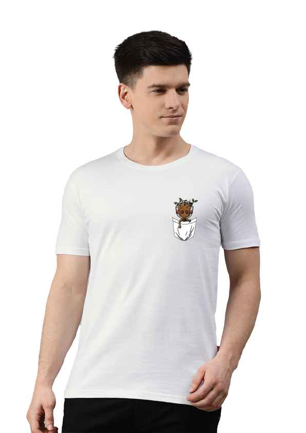 Regular White Suprehero Printed Tshirts