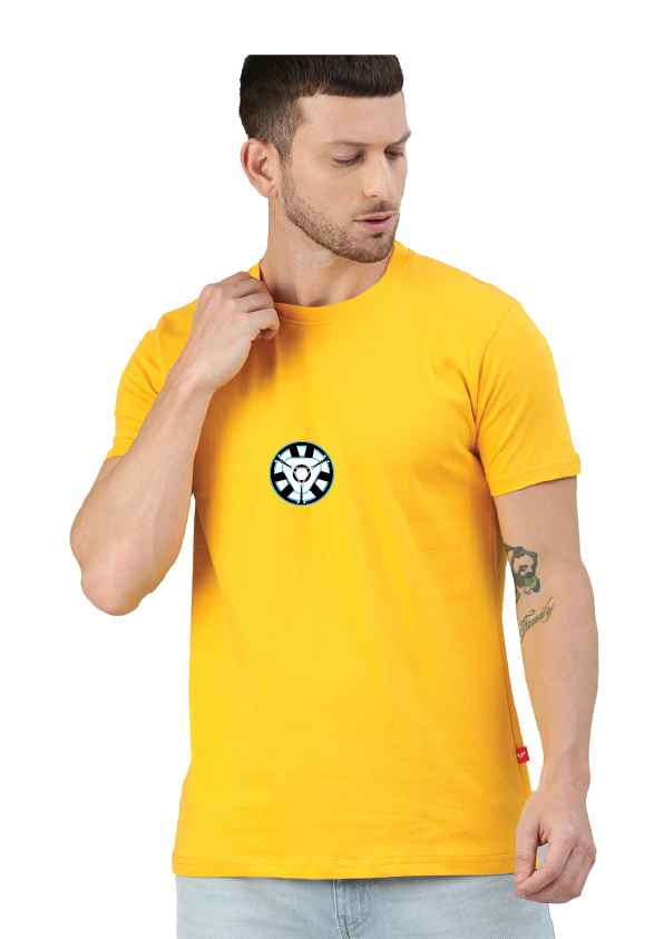 Regular Yellow Superhero Printed Tshirts