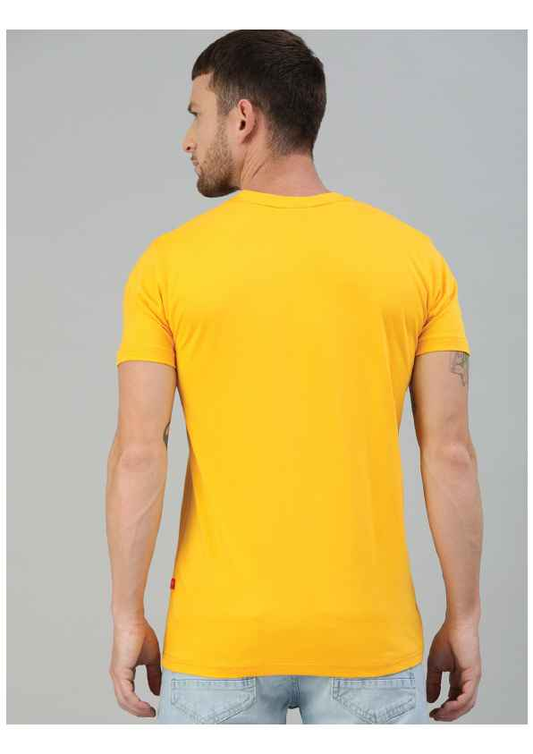 Regular Yellow Superhero Printed Tshirts