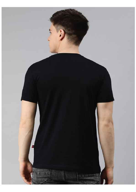 Regular Black Superhero Printed Tshirts