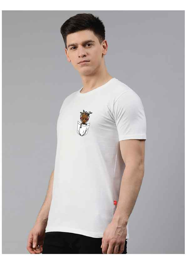 Regular White Suprehero Printed Tshirts