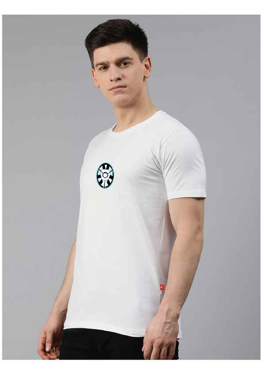 Regular White Superhero Printed Tshirts