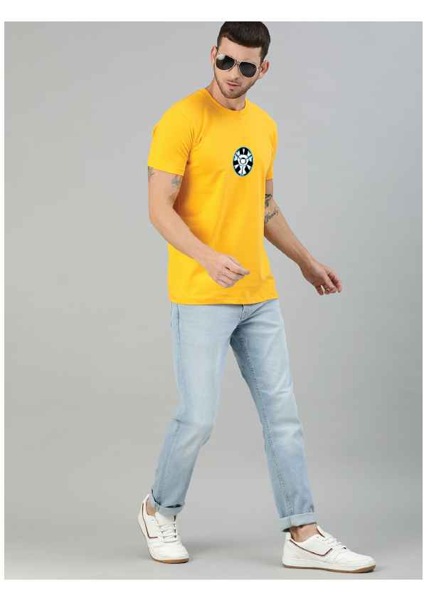 Regular Yellow Superhero Printed Tshirts