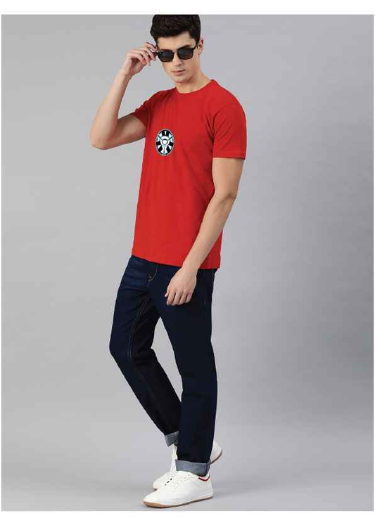 Regular Red Superhero Printed Tshirts