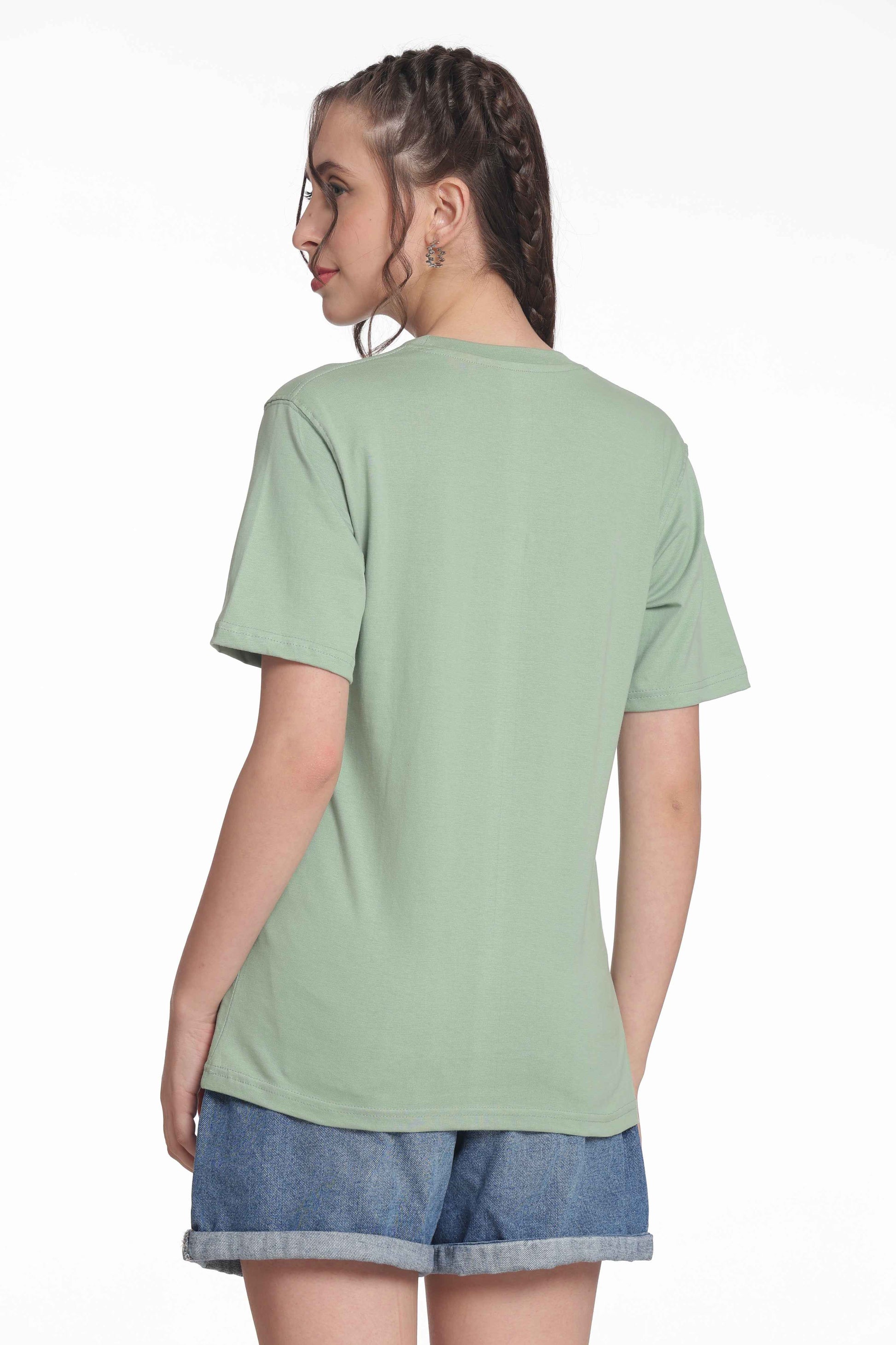 Women’s Solid Round Neck Regular Fit Half Sleeve Cotton T-Shirt