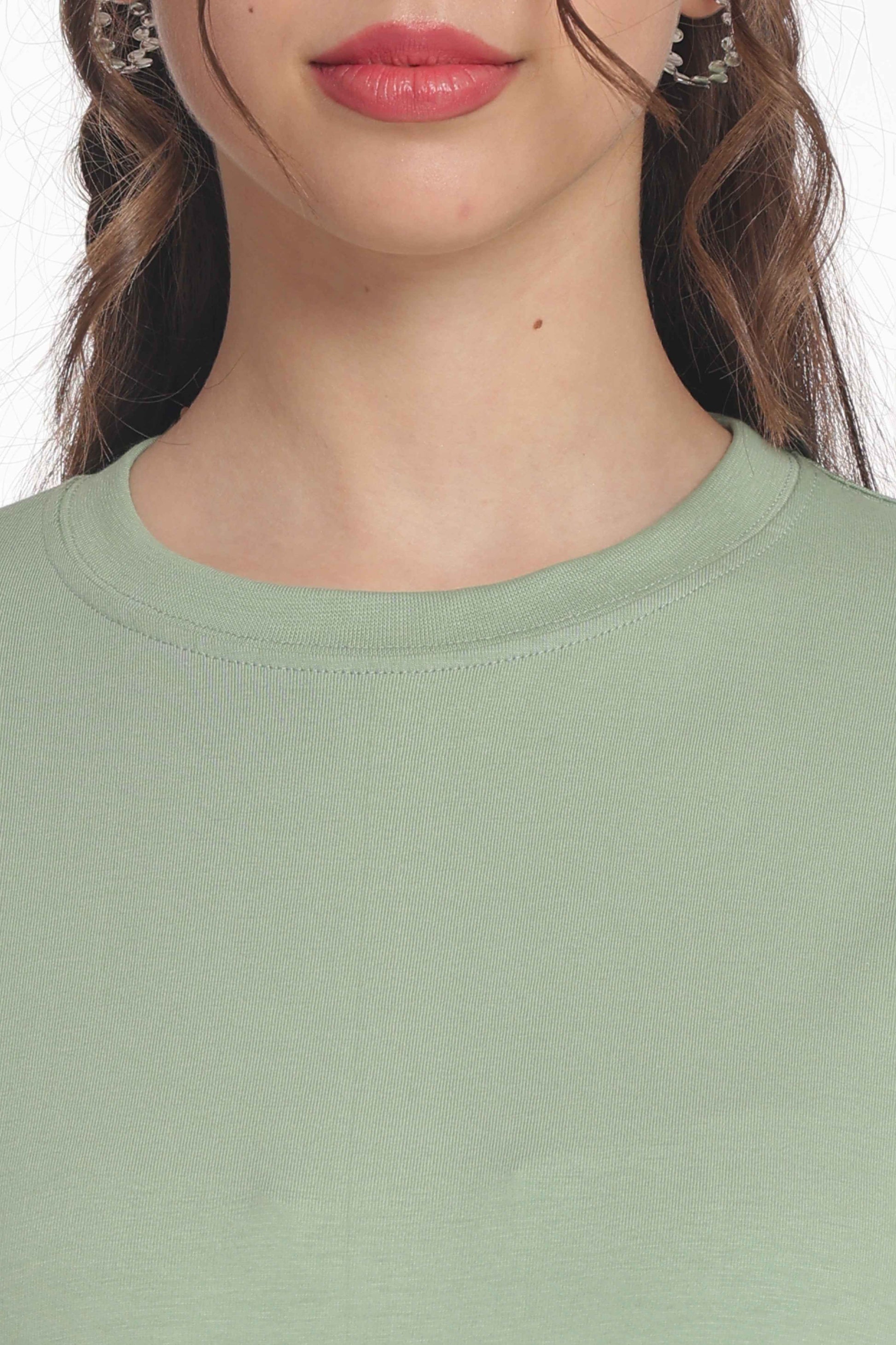 Women’s Solid Round Neck Regular Fit Half Sleeve Cotton T-Shirt
