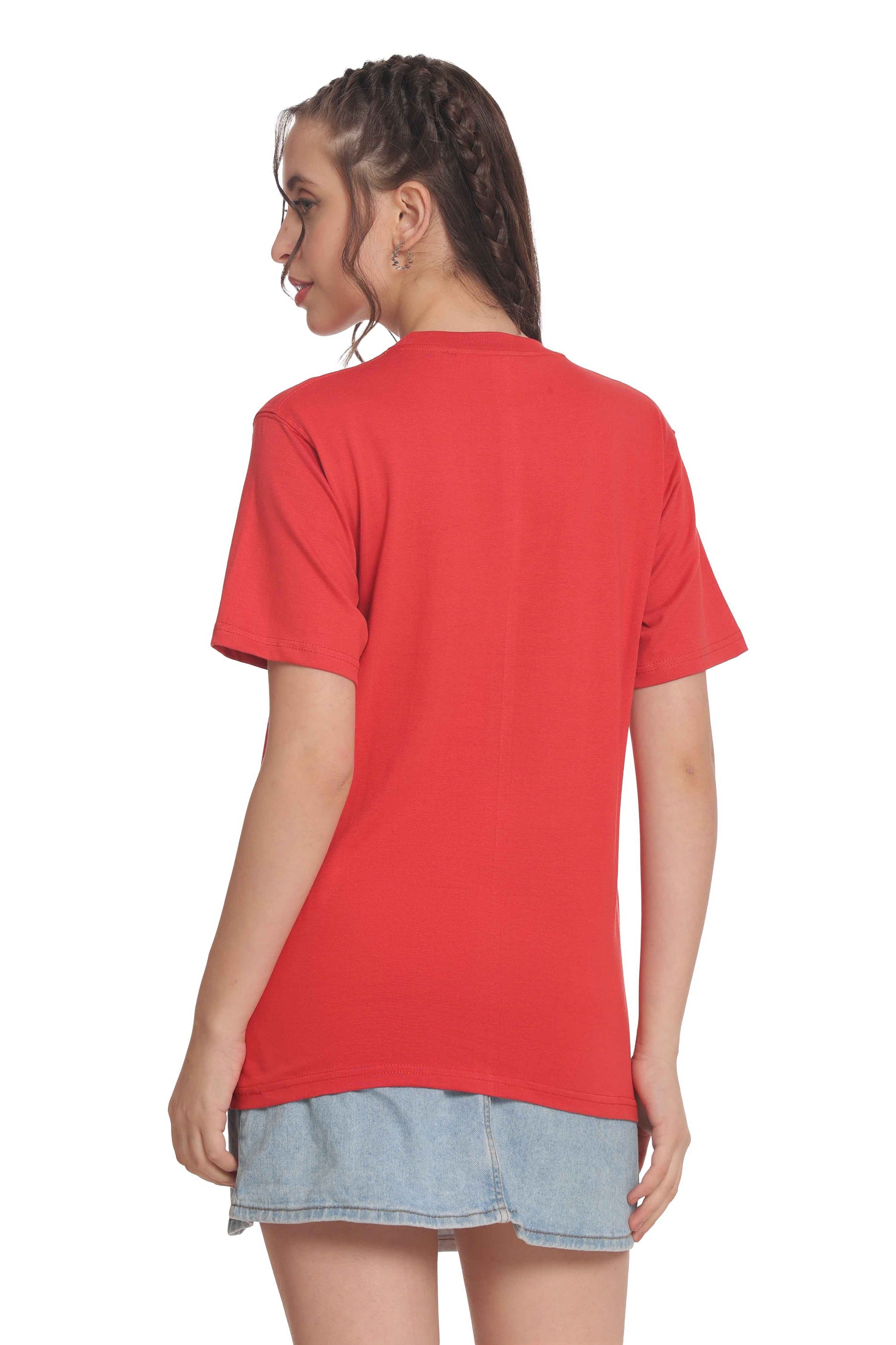 Women’s Solid Round Neck Regular Fit Half Sleeve Cotton T-Shirt