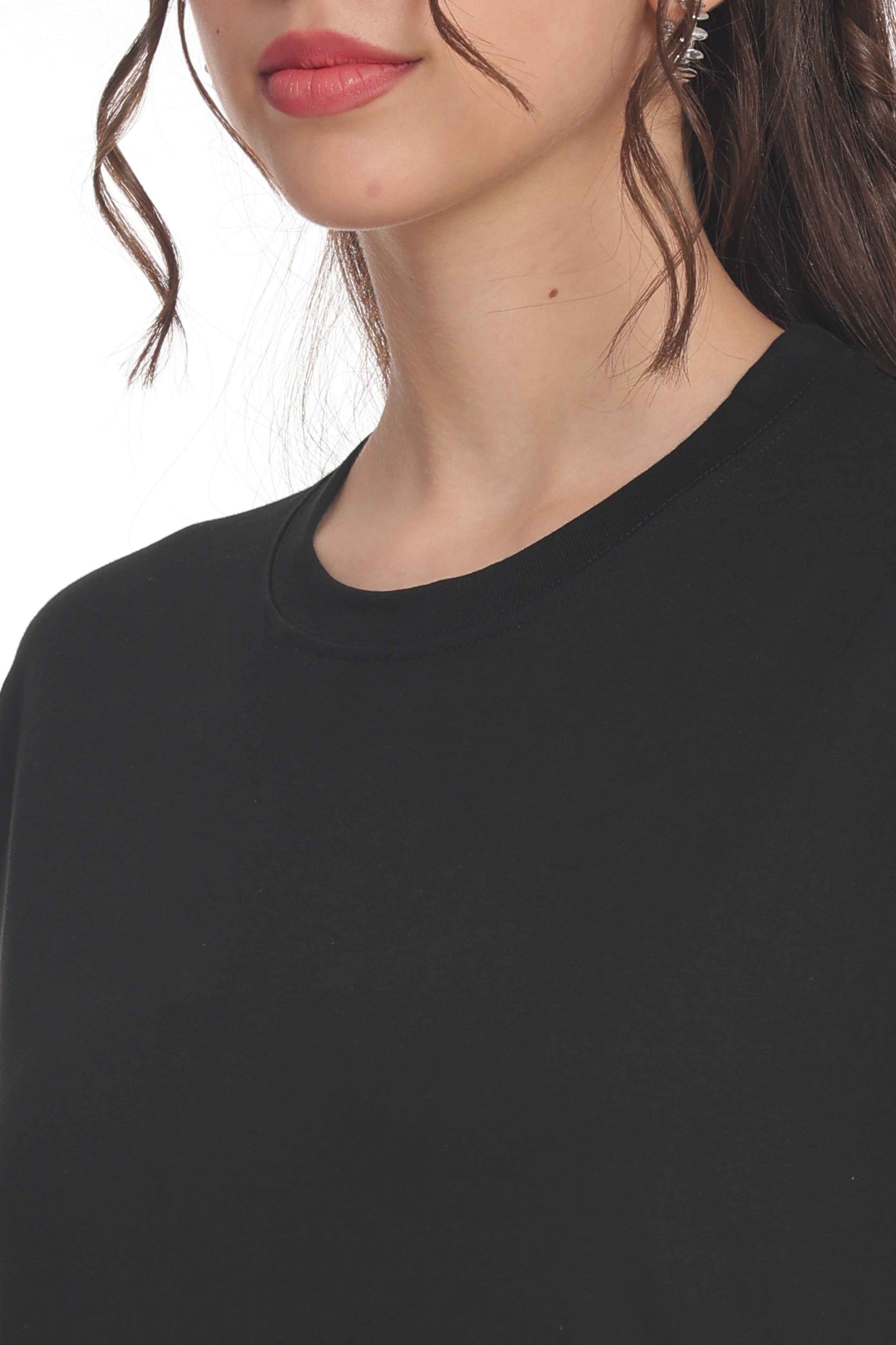 Women’s Solid Round Neck Regular Fit Half Sleeve Cotton T-Shirt