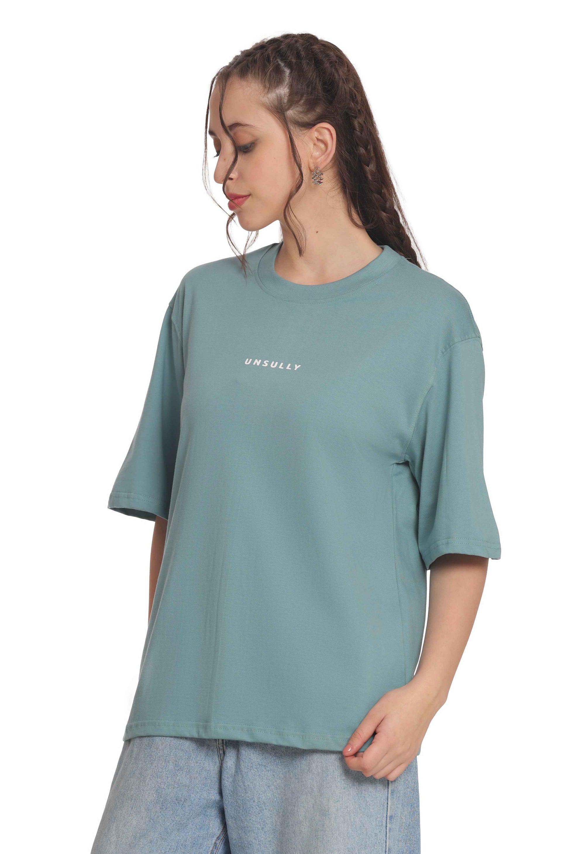 Women’s Oversized T-Shirt |  Solid &  Baggy Fit Top for Girls & Women