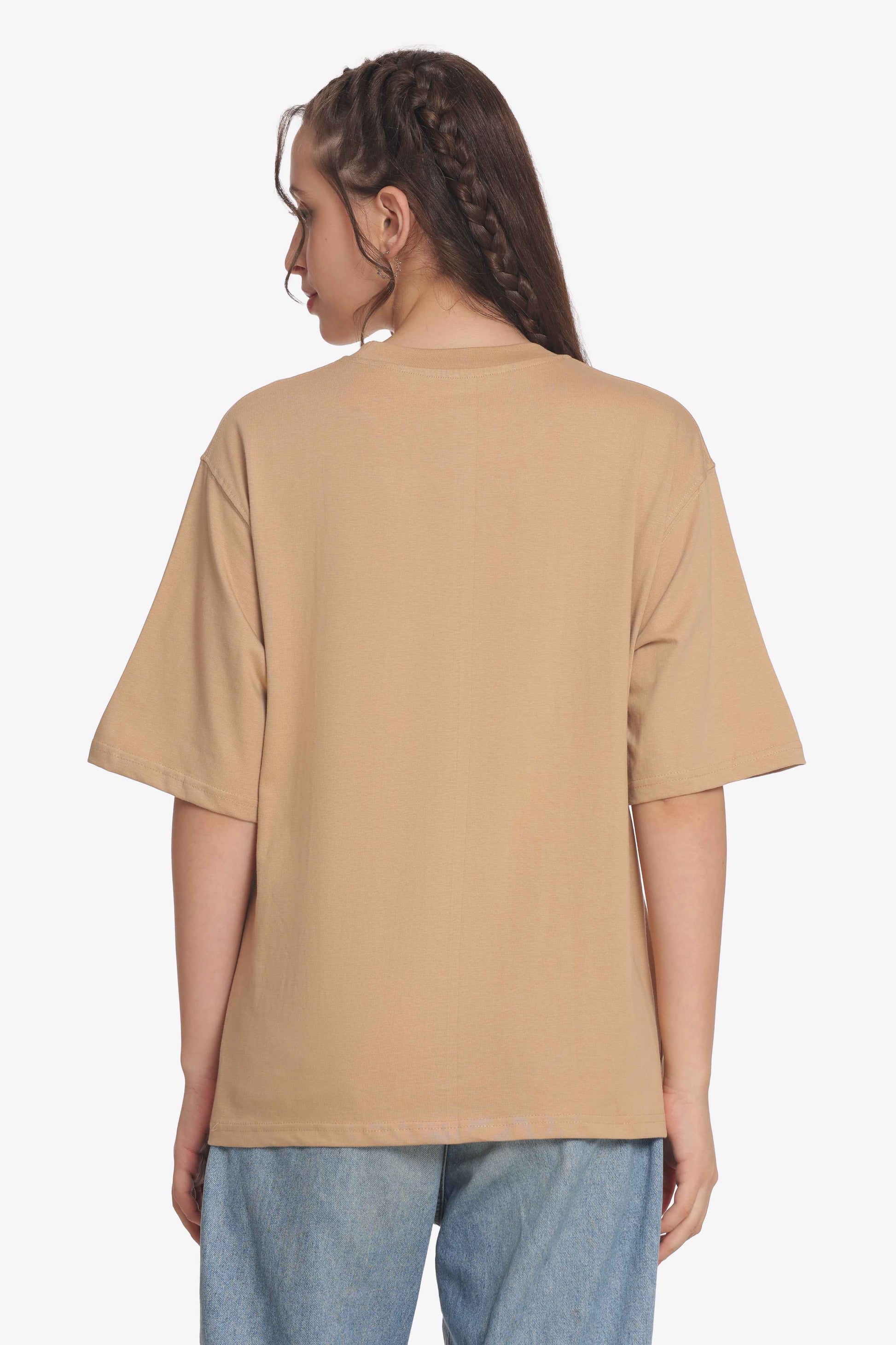 Women’s Oversized T-Shirt |  Solid &  Baggy Fit Top for Girls & Women