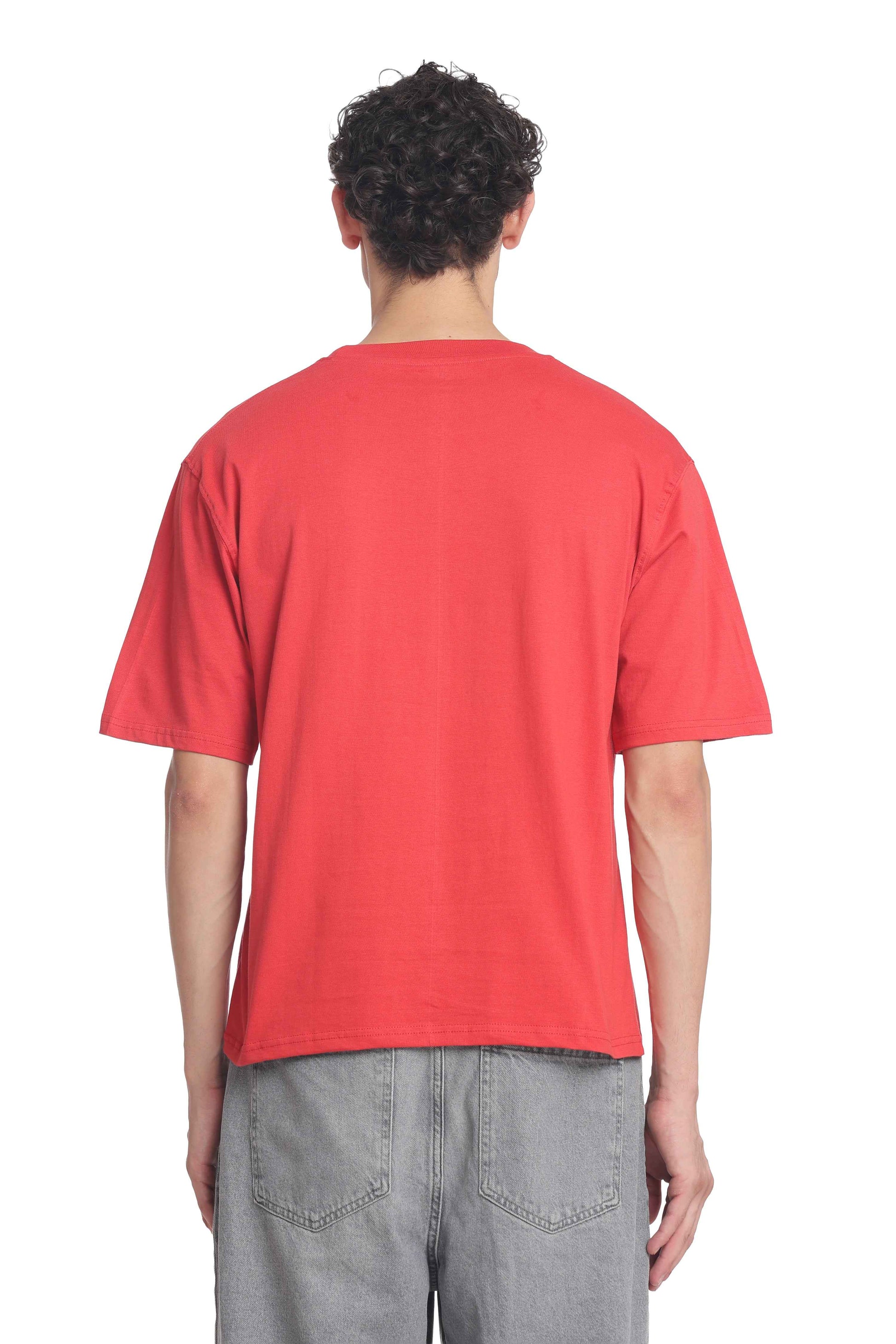 Oversized Baggy Fit Drop Shoulder  Round Neck  T-Shirt for Men | Casual Loose Core Streetwear