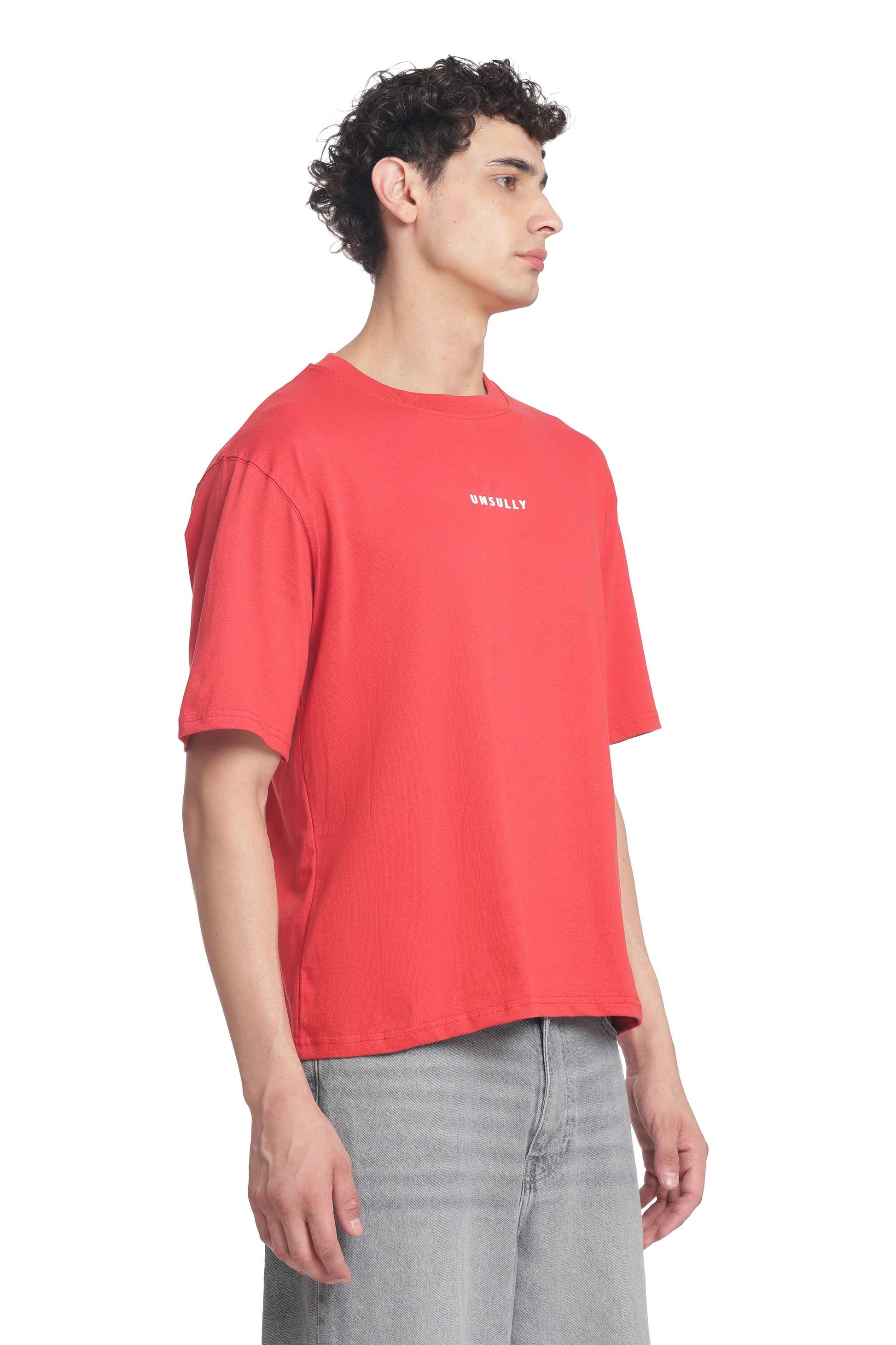 Oversized Baggy Fit Drop Shoulder  Round Neck  T-Shirt for Men | Casual Loose Core Streetwear