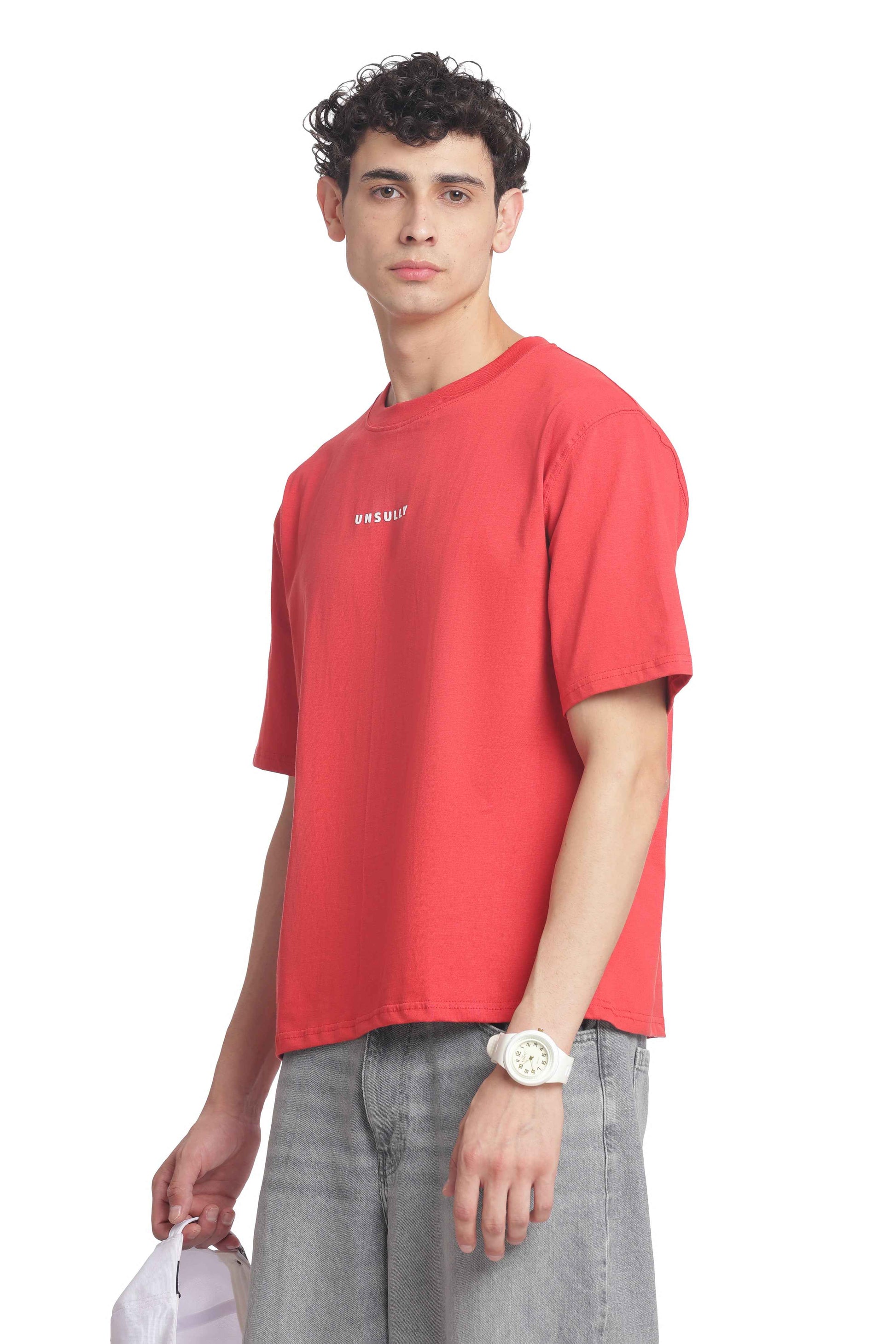 Oversized Baggy Fit Drop Shoulder  Round Neck  T-Shirt for Men | Casual Loose Core Streetwear