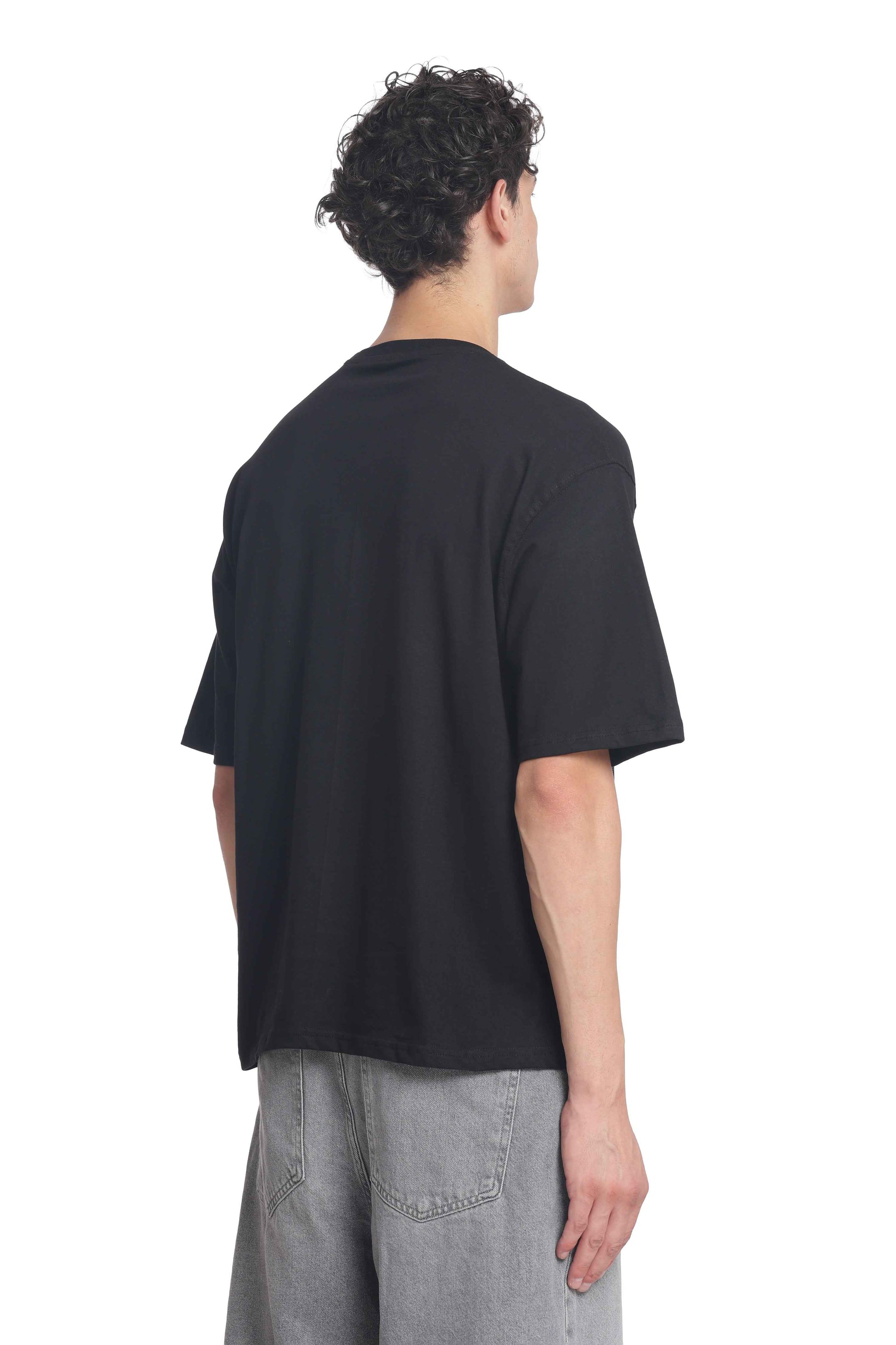 Oversized Baggy Fit Drop Shoulder  Round Neck  T-Shirt for Men | Casual Loose Core Streetwear