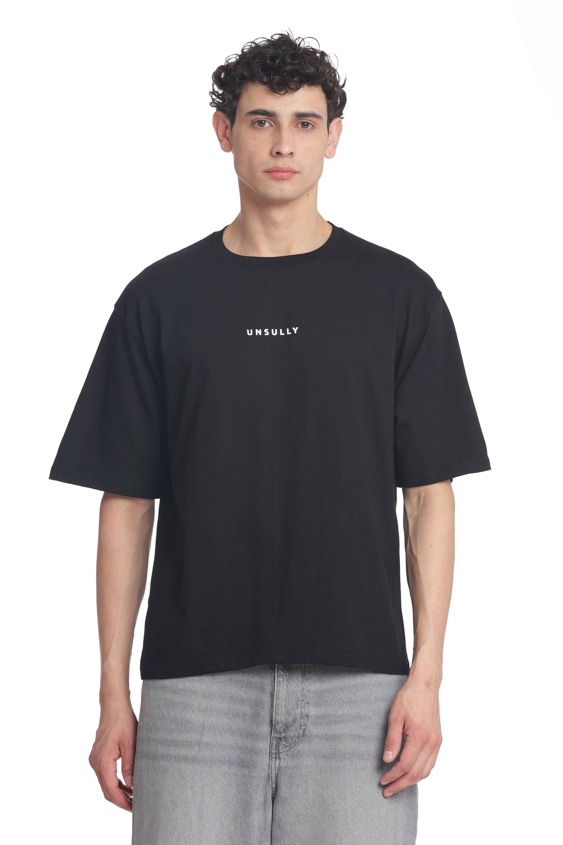 Oversized Baggy Fit Drop Shoulder  Round Neck  T-Shirt for Men | Casual Loose Core Streetwear