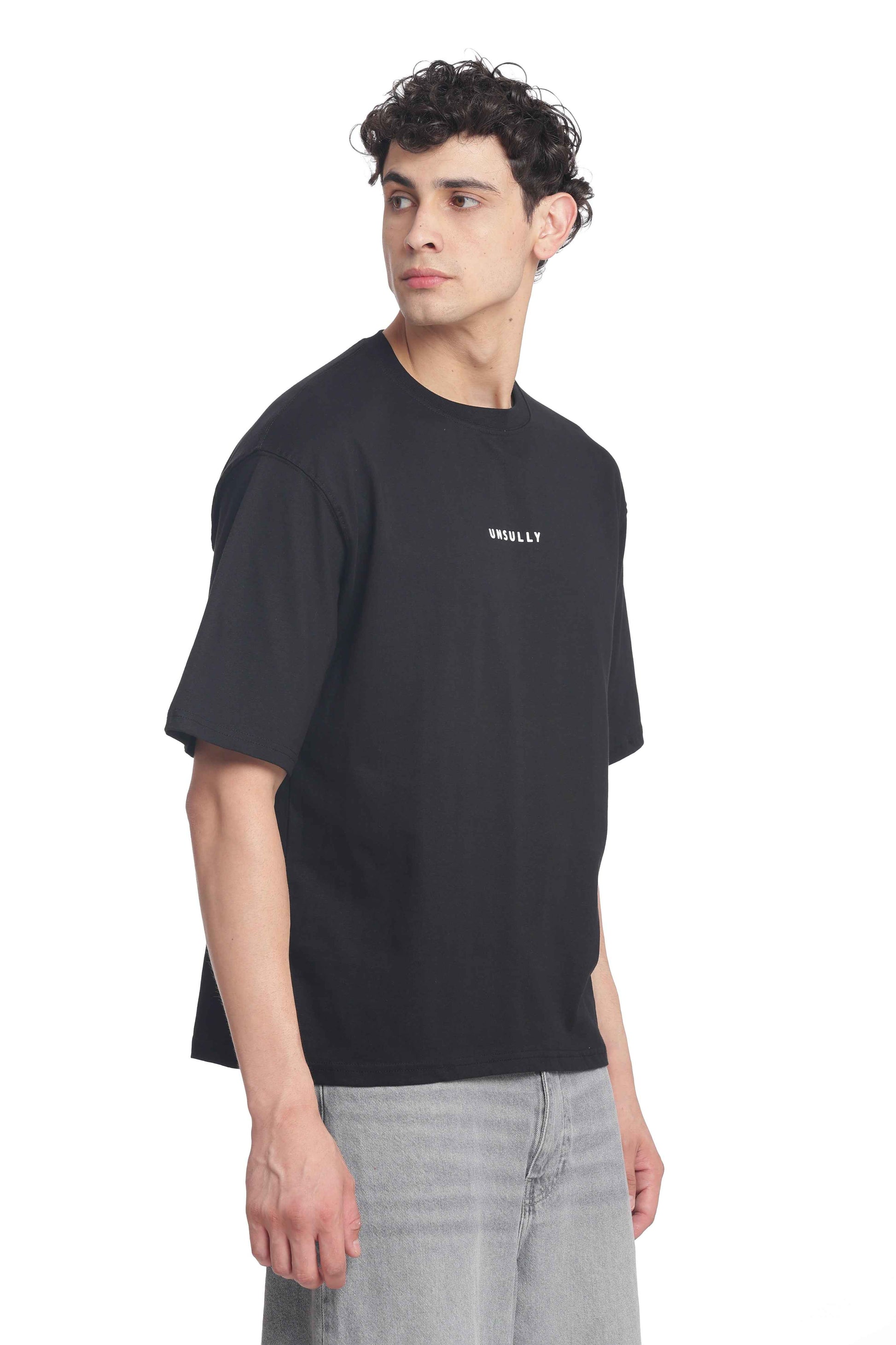 Oversized Baggy Fit Drop Shoulder  Round Neck  T-Shirt for Men | Casual Loose Core Streetwear