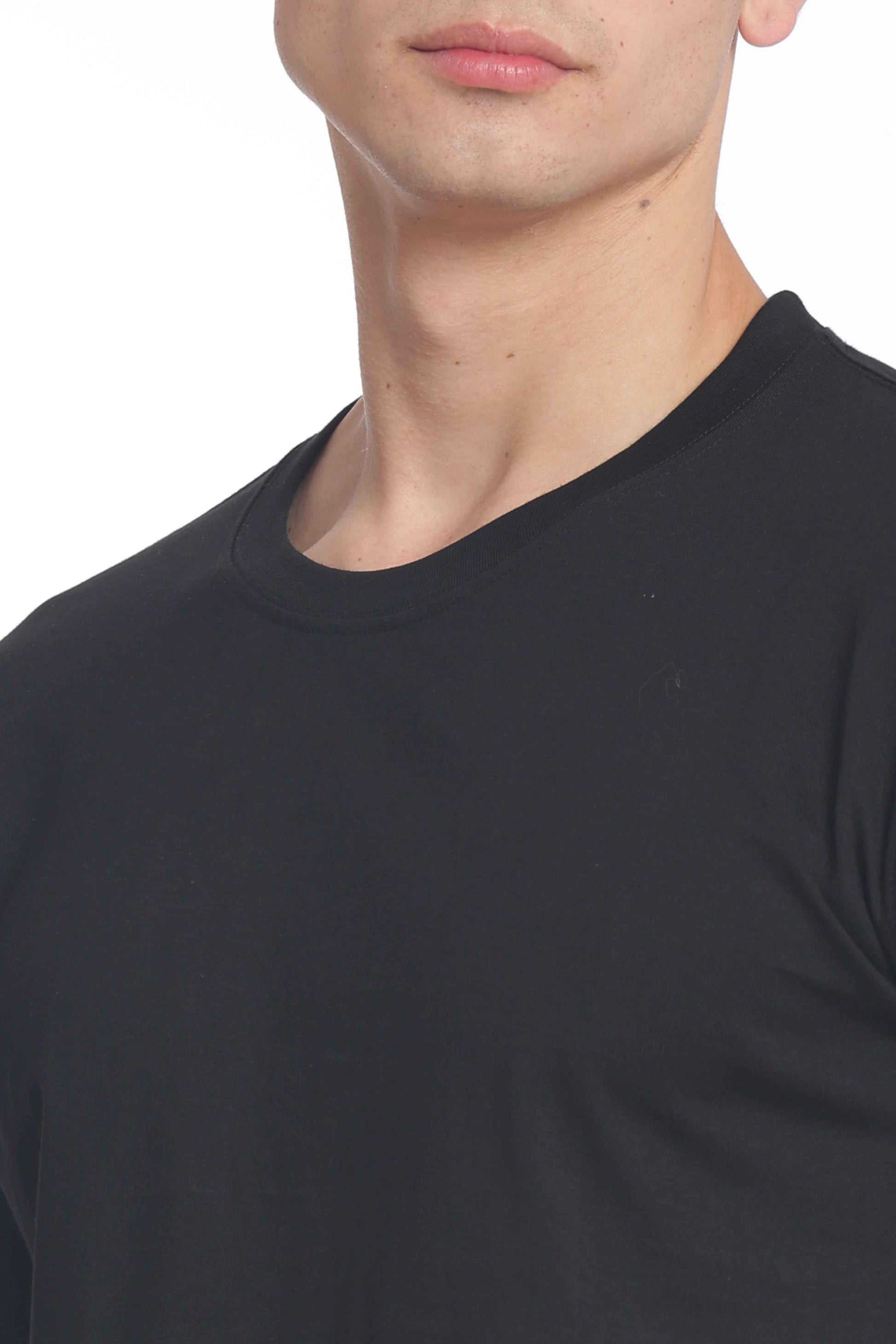 Men’s Cotton Regular Fit Solid Crew Neck T-Shirt&nbsp;