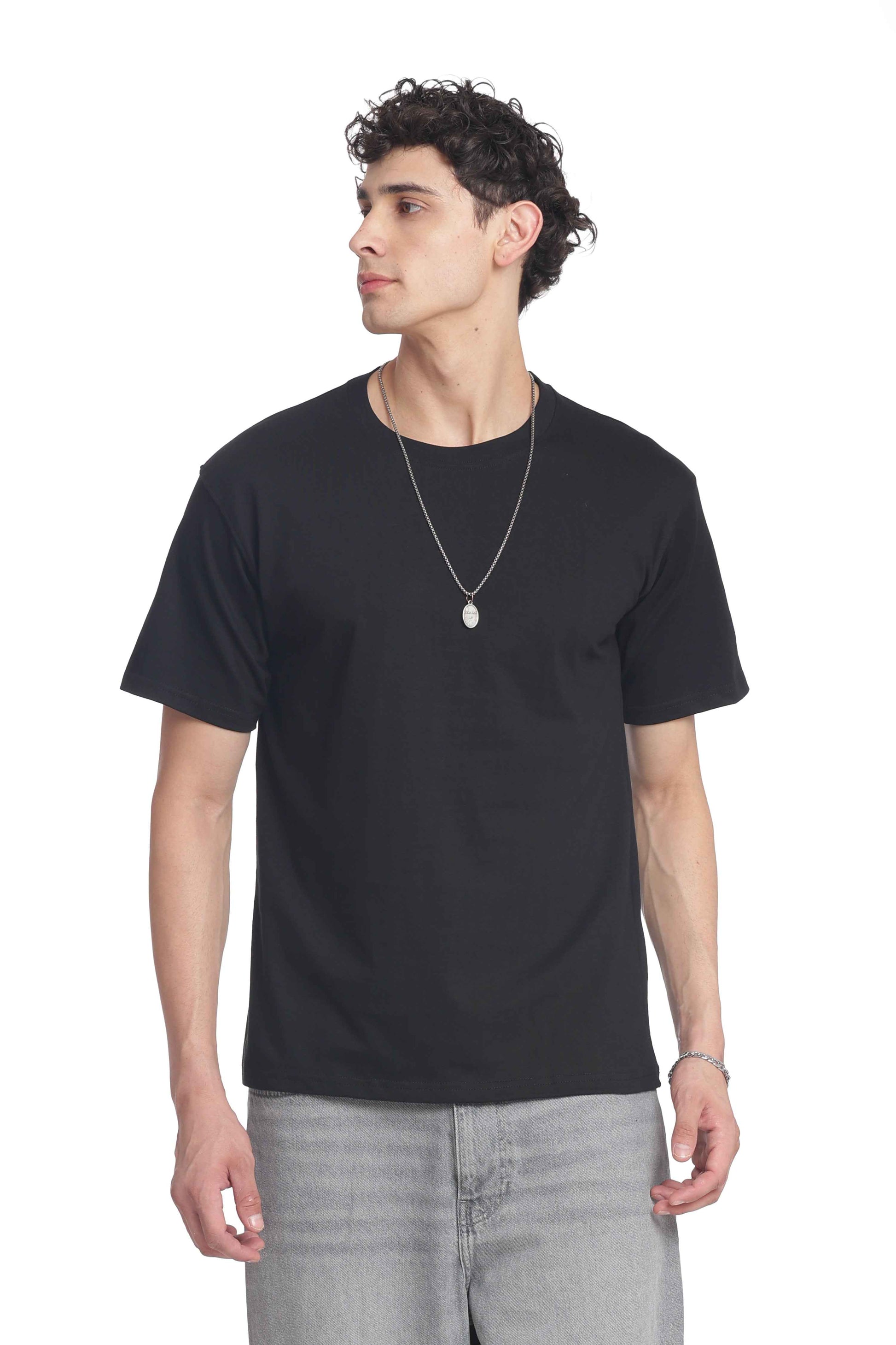Men’s Cotton Regular Fit Solid Crew Neck T-Shirt&nbsp;