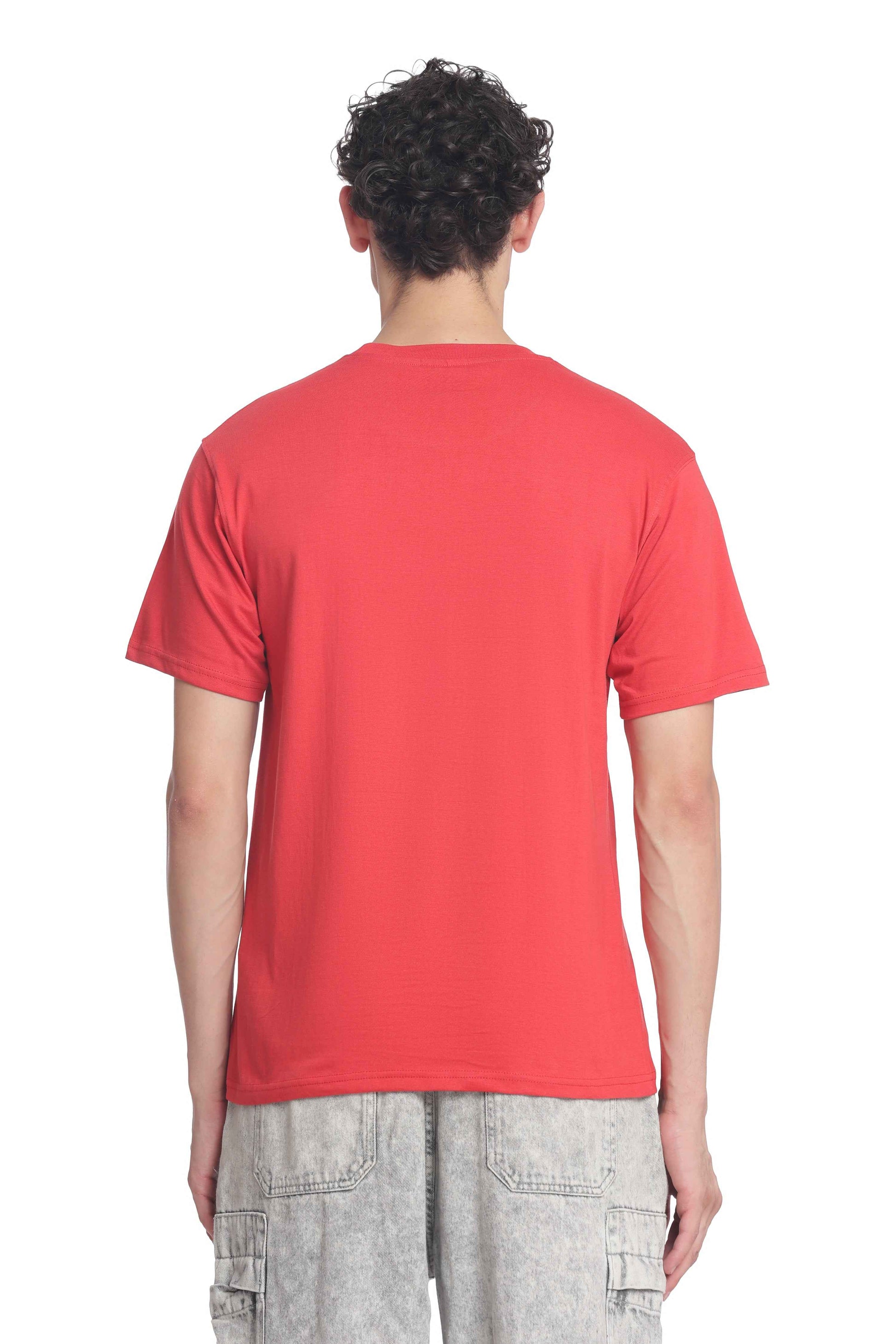 Men’s Cotton Regular Fit Solid Crew Neck T-Shirt