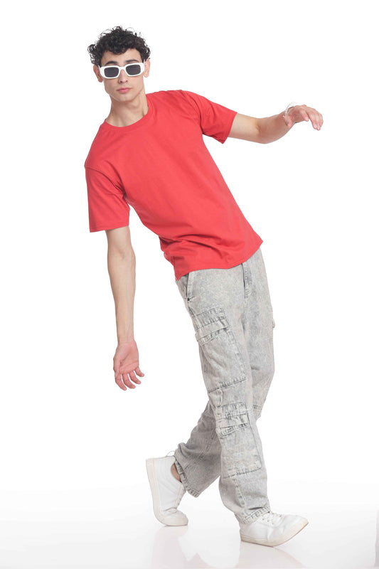 Men’s Cotton Regular Fit Solid Crew Neck T-Shirt