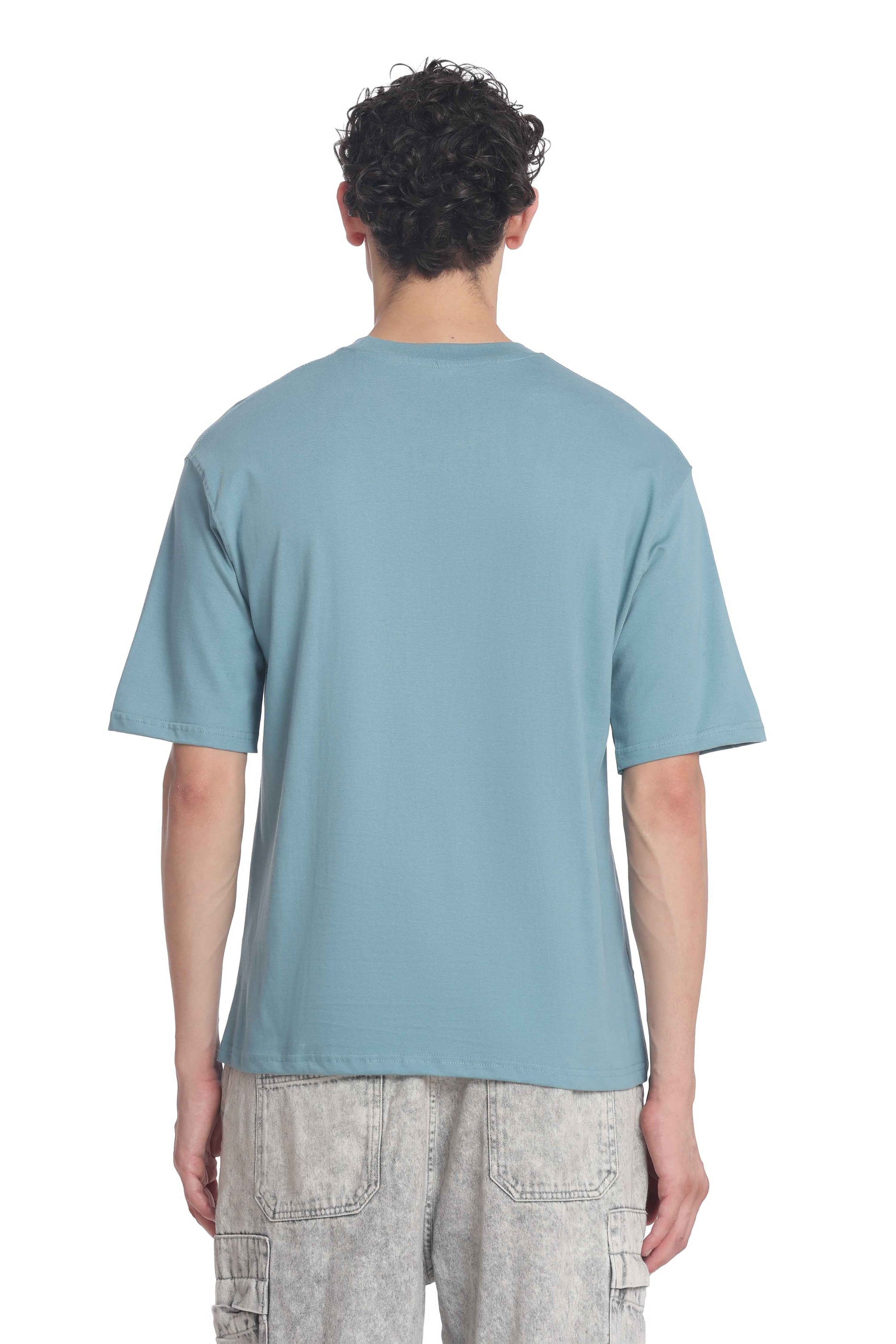 Oversized Baggy Fit Drop Shoulder  Round Neck  T-Shirt for Men | Casual Loose Core Streetwear