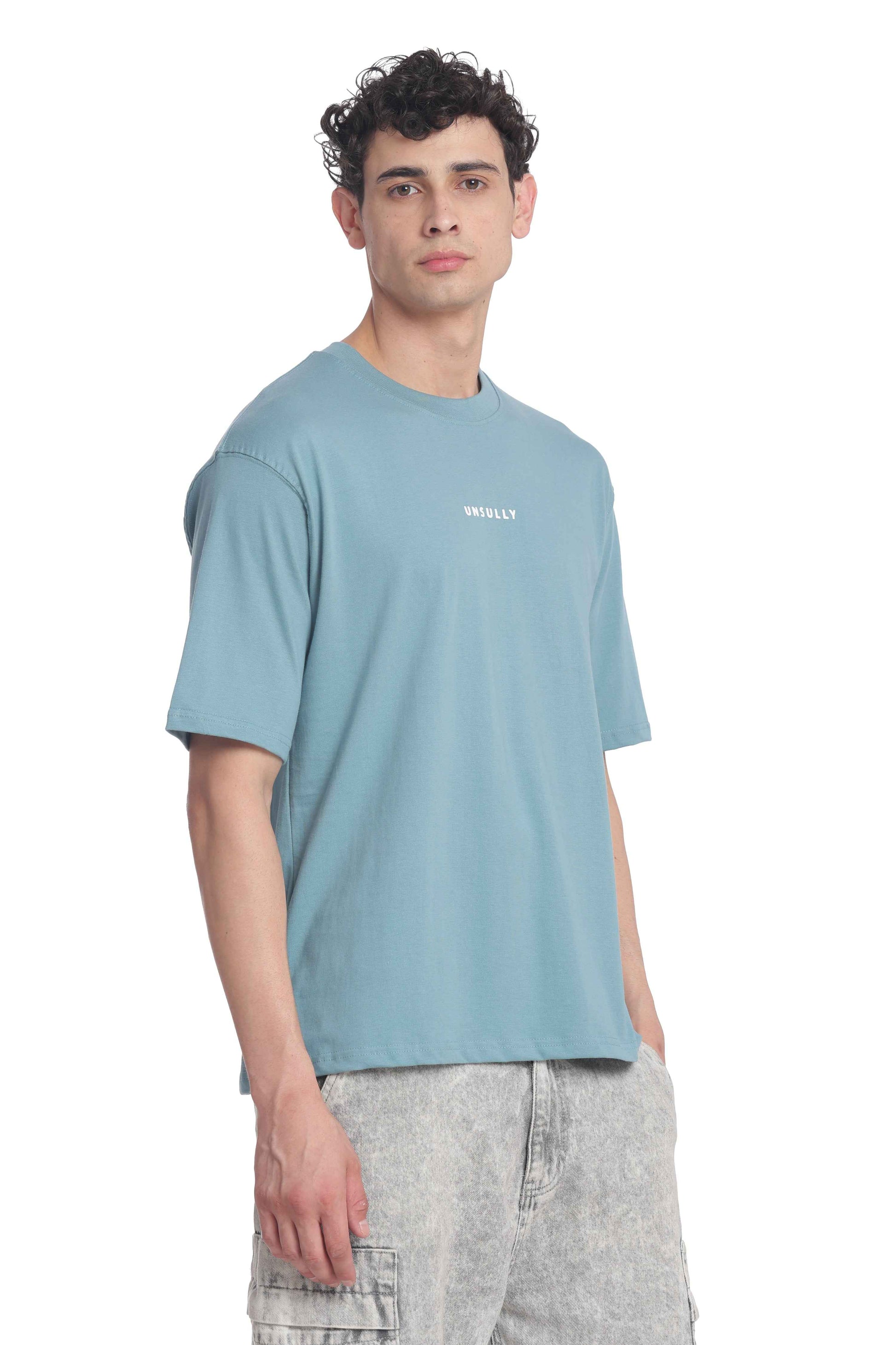 Oversized Baggy Fit Drop Shoulder  Round Neck  T-Shirt for Men | Casual Loose Core Streetwear