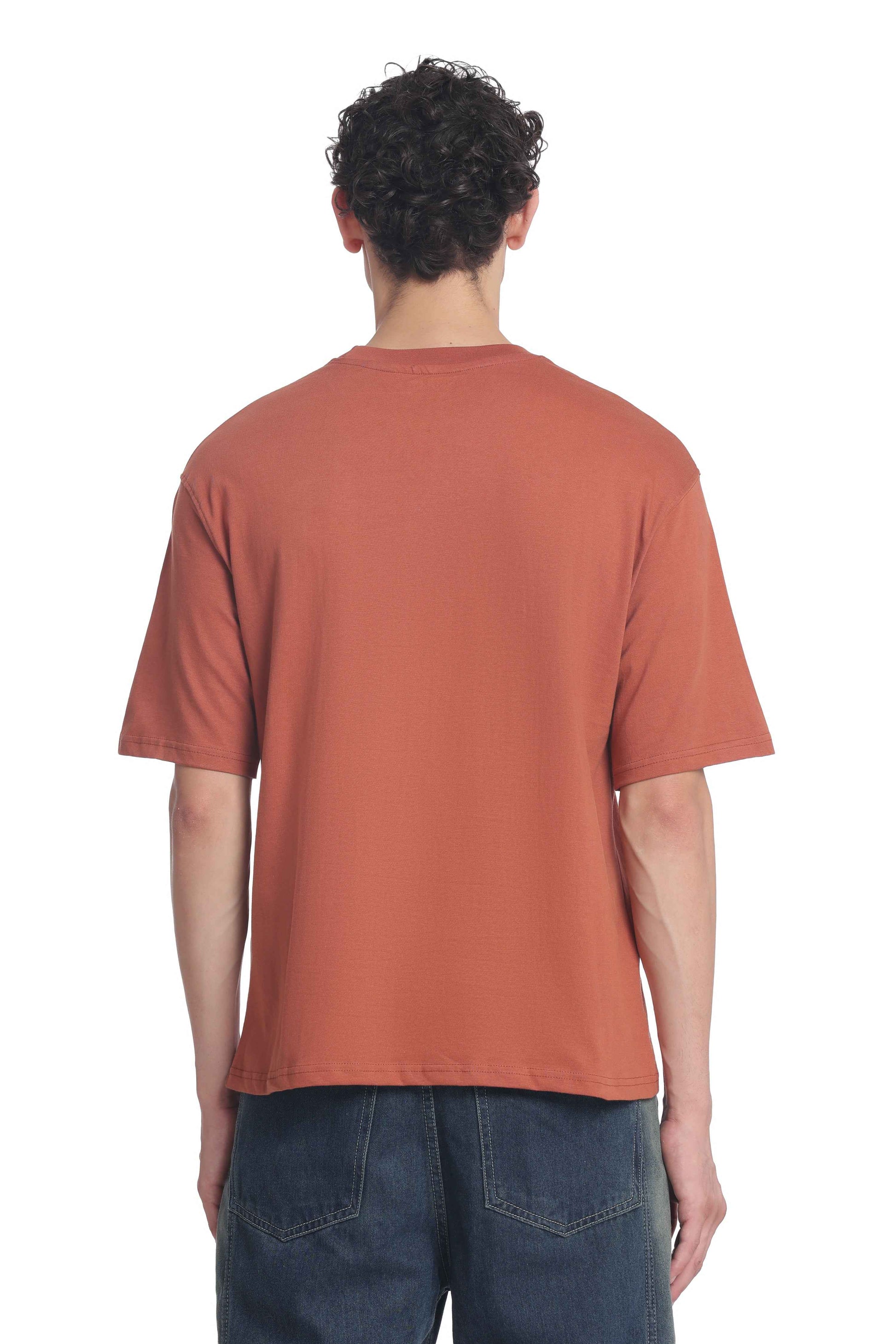 Oversized Baggy Fit Drop Shoulder  Round Neck  T-Shirt for Men | Casual Loose Core Streetwear