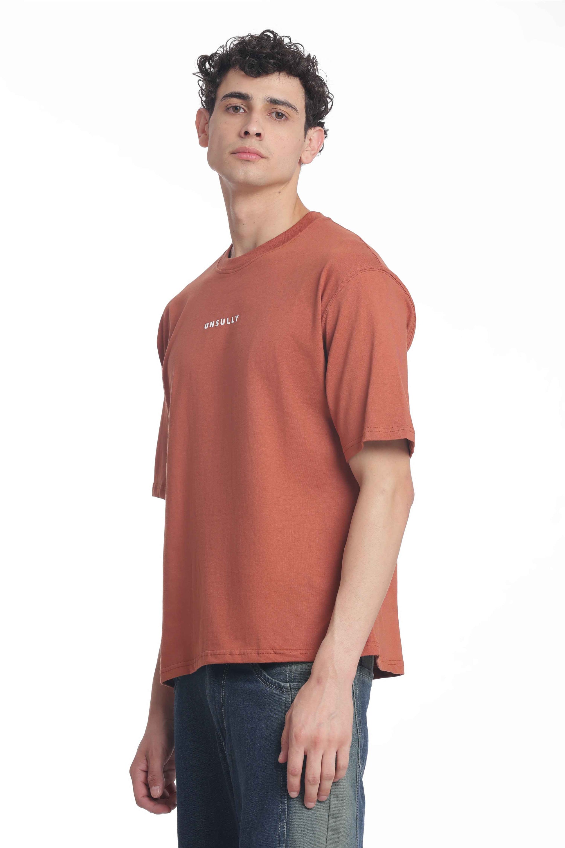 Oversized Baggy Fit Drop Shoulder  Round Neck  T-Shirt for Men | Casual Loose Core Streetwear