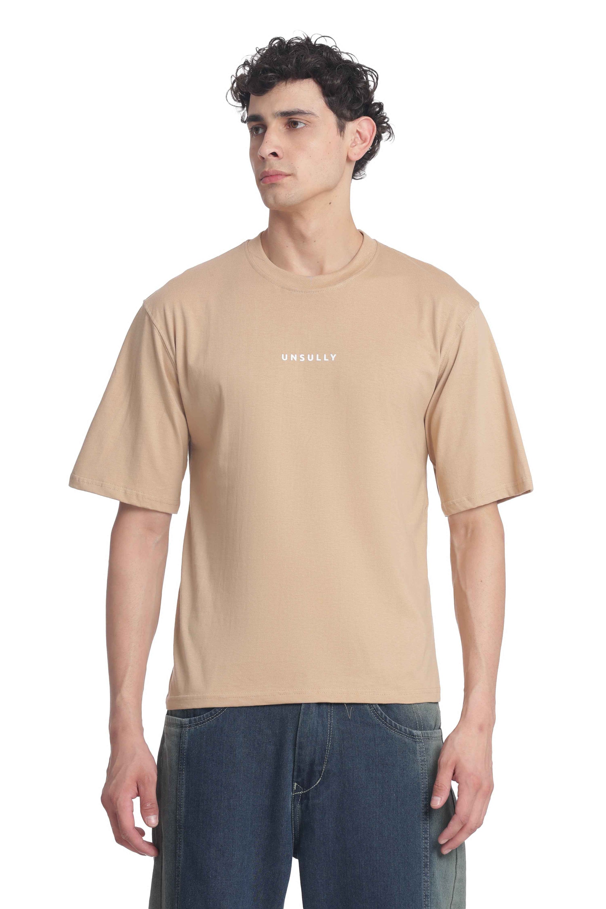 Oversized Baggy Fit Drop Shoulder  Round Neck  T-Shirt for Men | Casual Loose Core Streetwear