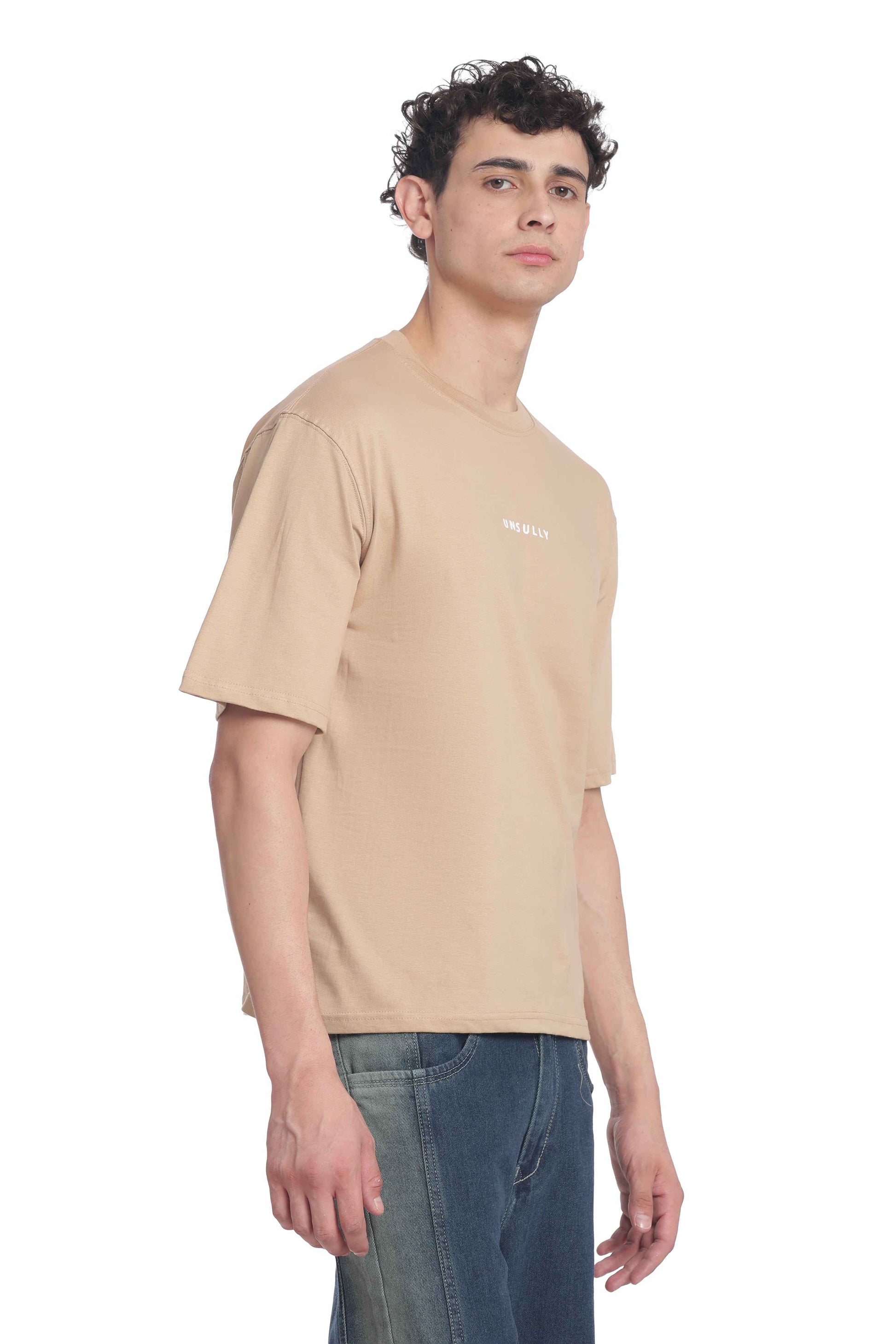 Oversized Baggy Fit Drop Shoulder  Round Neck  T-Shirt for Men | Casual Loose Core Streetwear
