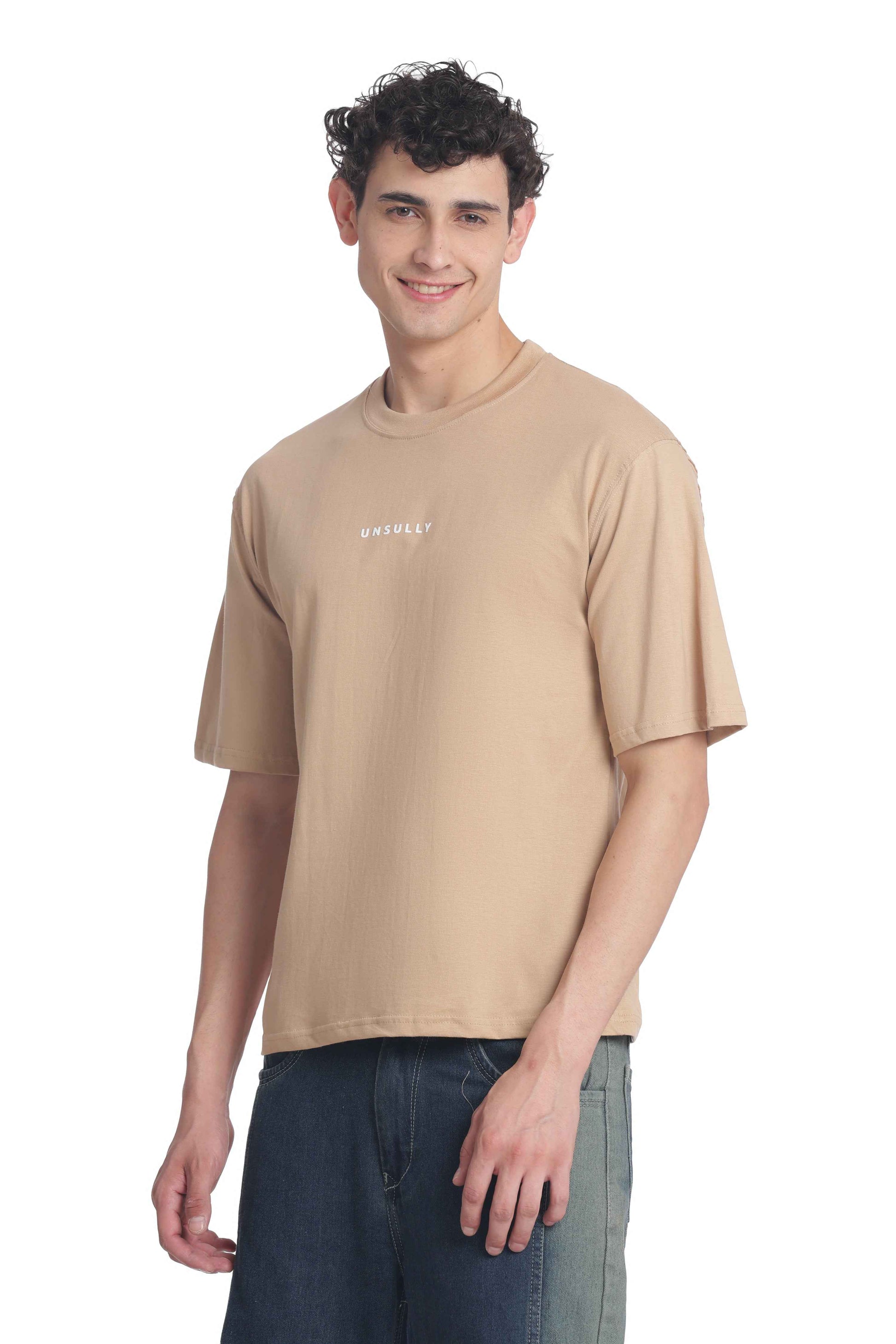 Oversized Baggy Fit Drop Shoulder  Round Neck  T-Shirt for Men | Casual Loose Core Streetwear