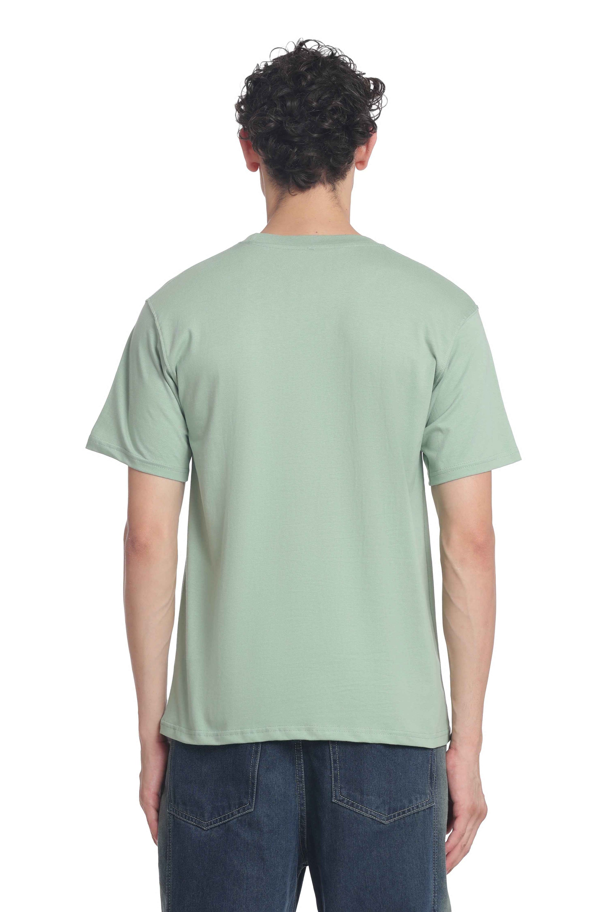 Men’s Cotton Regular Fit Solid Crew Neck T-Shirt