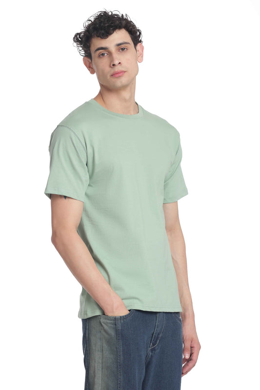 Men’s Cotton Regular Fit Solid Crew Neck T-Shirt