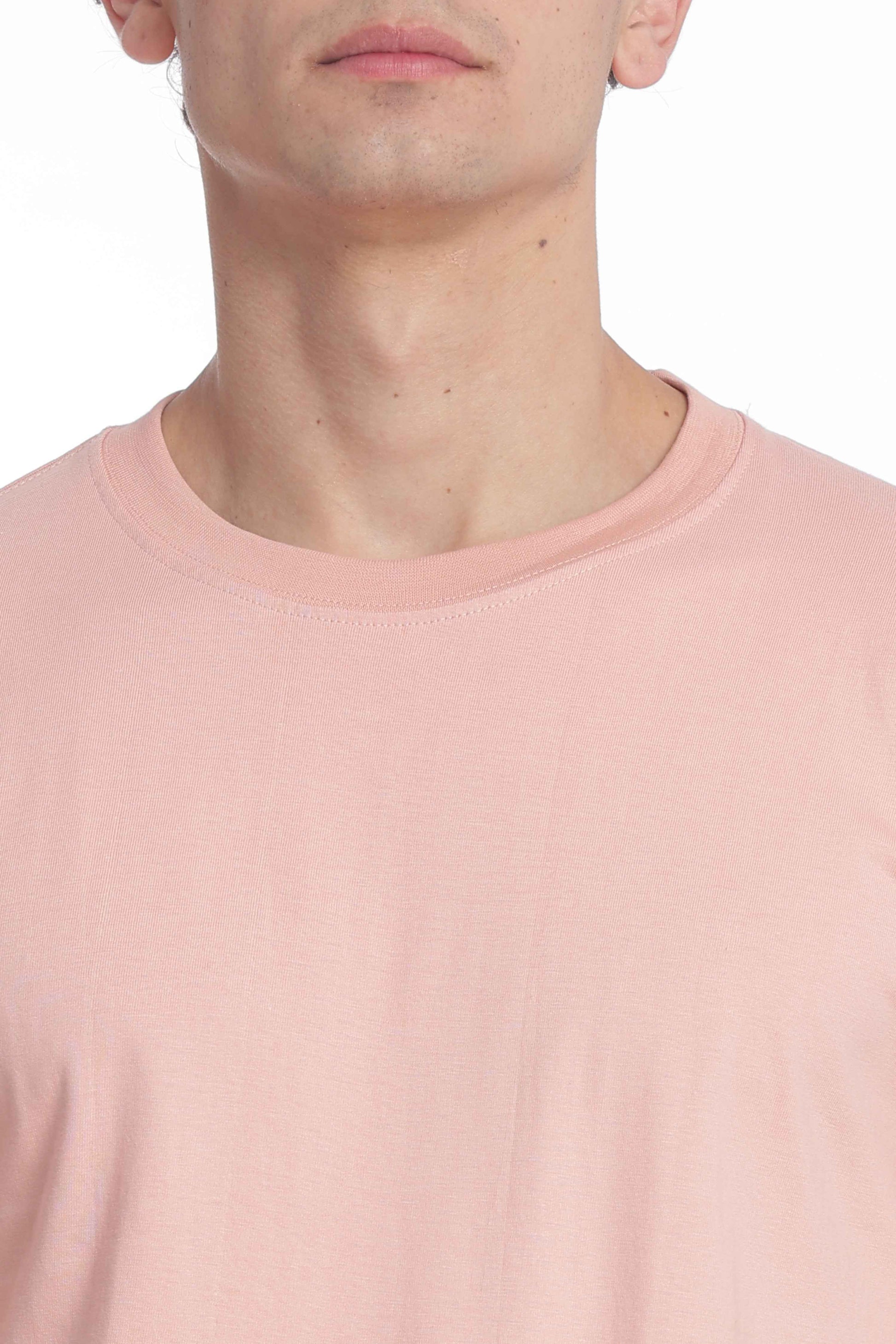 Men’s Cotton Regular Fit Solid Crew Neck T-Shirt