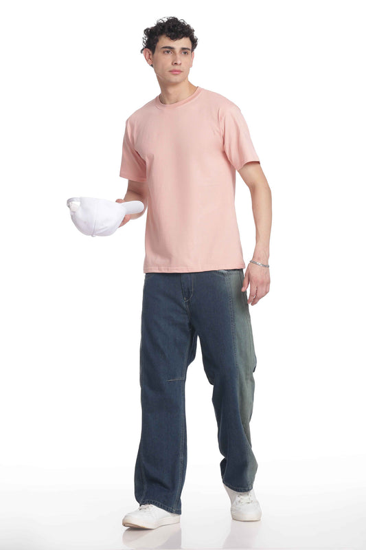 Men’s Cotton Regular Fit Solid Crew Neck T-Shirt
