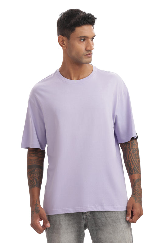 Solid Lavender Oversized T-shirt